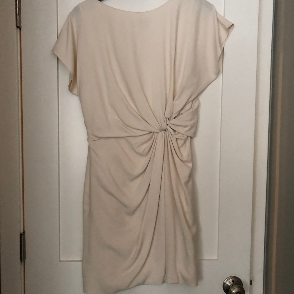 Halston Heritage Twisted front Short Sleeve Dress